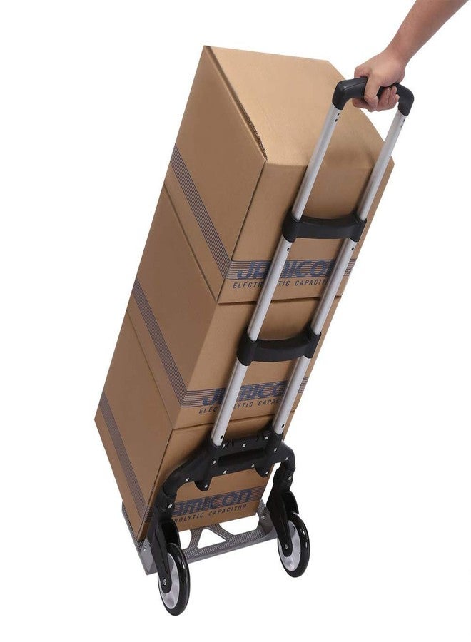 Tadatmay ◆ Aluminum Foldable Luggage Trolley Carts Hand Puller Cart with 80 Kg Folding Heavy Luggage Trolley ◆ Foldable Hand Truck Carts Shopping Wheels ◆◆ - Image 1