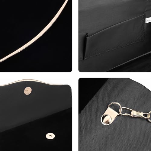 CurvChic Clutch Purses for Women Evening Bag Faux Suede Formal Party Wedding Cocktail Prom - Image 3