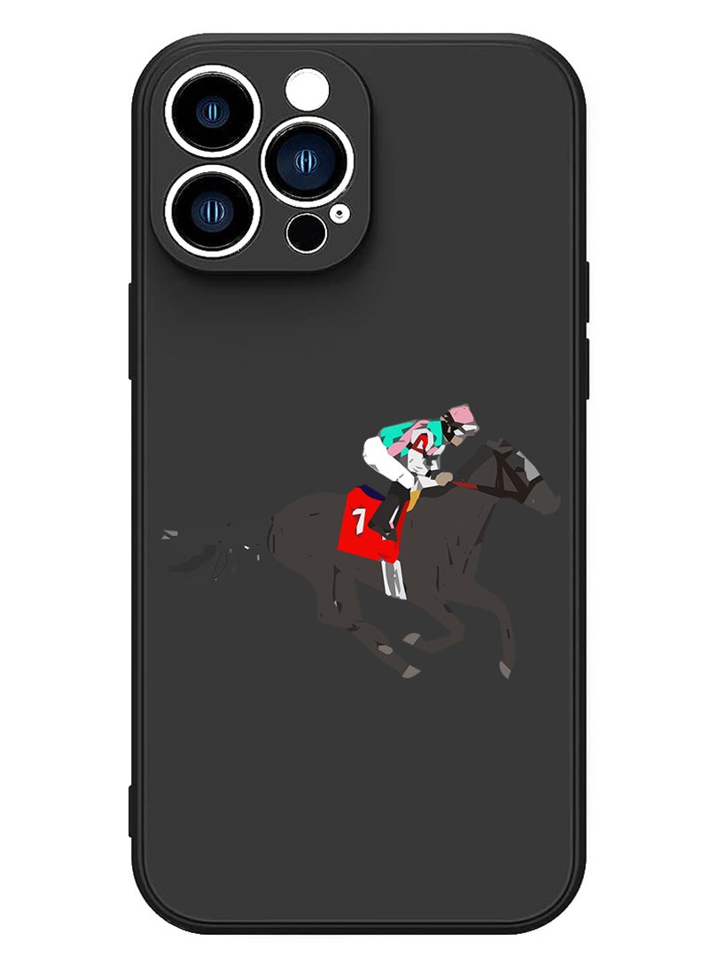 Theodor Protective Slim Fit Case Liquid Silicone Cover with Full Body Protection Anti-Scratch Shockproof Case For iPhone 14 Pro Max Black  - Hot dog bus copy - Image 1