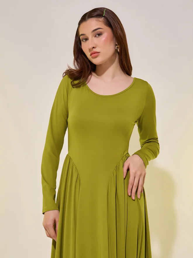 Take Two A-Line Midi Dress