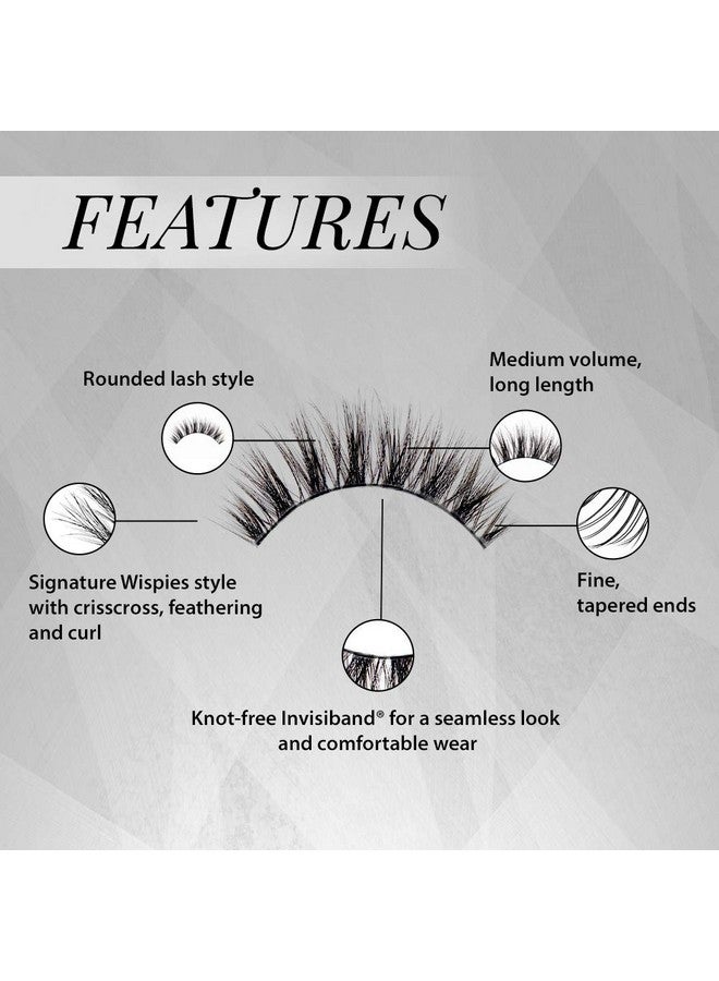 Ardell False Eyelashes Faux Mink Lashes Wispies, 4 Pack - Image 3