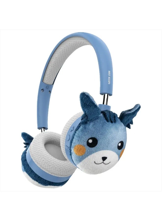Green Lion GL-600 Wireless Kids Headphones - Blue - Image 2