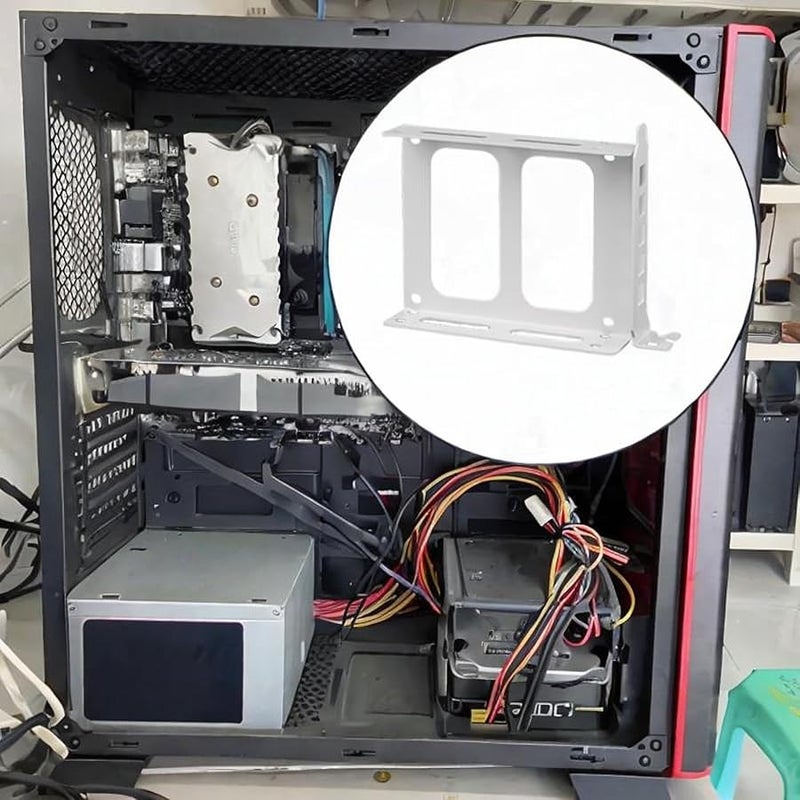 شريط تركيب قرص صلب داخلي أبيض مزدوج مقاس 2.5 بوصة لحامل SSD و HDD - Image 3