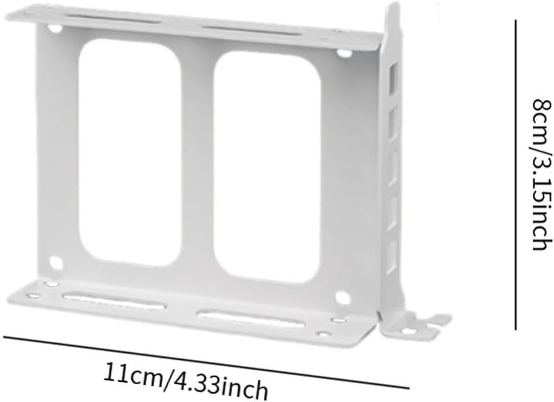 شريط تركيب قرص صلب داخلي أبيض مزدوج مقاس 2.5 بوصة لحامل SSD و HDD - Image 4