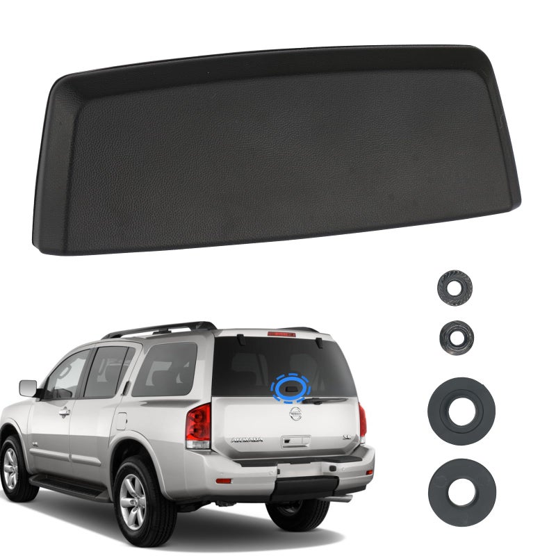 Osompar Rear Tailgate Exterior Window Glass Handle Latch Compatible with 20042015 Nissan Armada Pathfinder Replaces 903367S000 903367S000