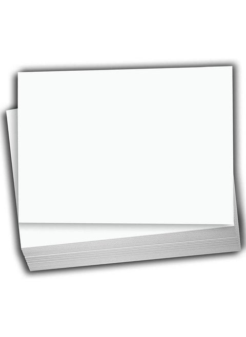 White Cardstock Thick Paper - Flat 4.5" X 6.25" A6 Blank Index Flash Note & Post Cards - 100 Lb Card Stock For Printer - 100 Pack (Bright)