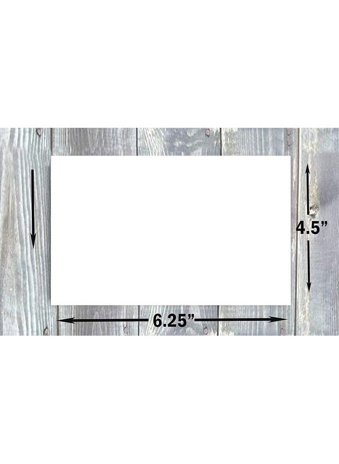 Hamilco - White Cardstock Thick Paper - Flat 4.5" X 6.25" A6 Blank Index Flash Note & Post Cards - 100 Lb Card Stock For Printer - 100 Pack (Bright) - Image 1