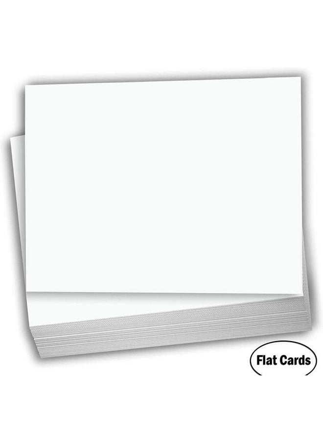 Hamilco - White Cardstock Thick Paper - Flat 4.5" X 6.25" A6 Blank Index Flash Note & Post Cards - 100 Lb Card Stock For Printer - 100 Pack (Bright) - Image 1