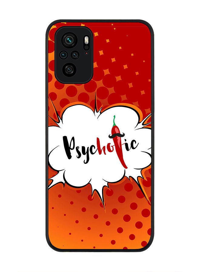 Stylizedd Rugged Black edge case for Redmi Note 10S/Redmi Note 10 4G Slim fit Soft Case Flexible Rubber Edges Anti Drop TPU Gel Thin Cover - Psychotic - Image 1