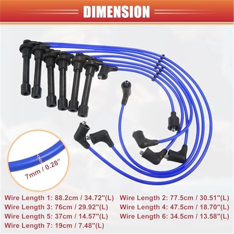 Vuzmode Car Spark Plug Coil Wires Set - Image 3