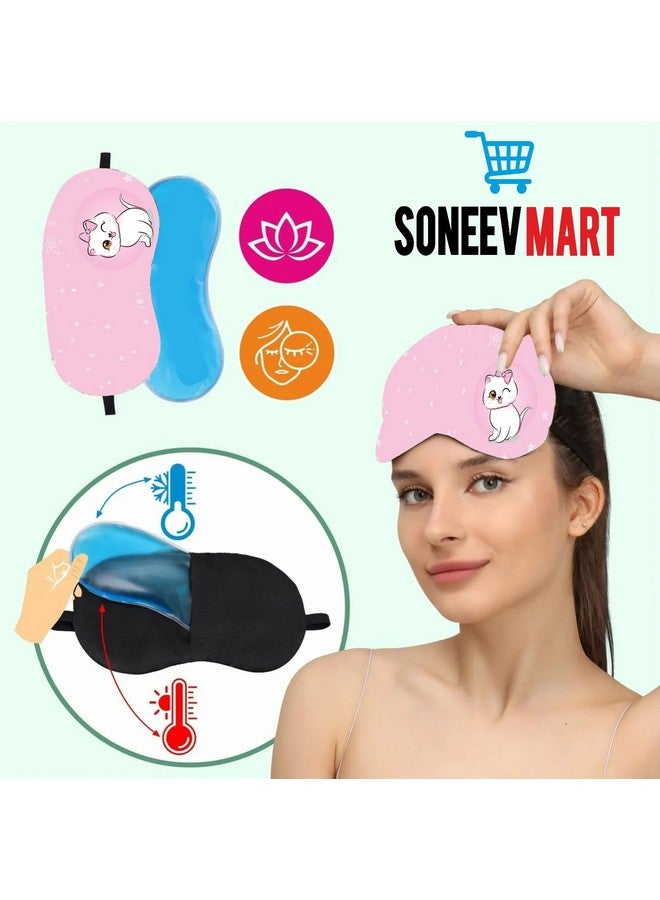 SONEEV MART Luxurious Gel Eye Mask for Soothing Relaxation and Stress Relief Reusable and Cold Therapy Ideal for Puffy Eyes, Dark Circles Headache Relief - Image 2
