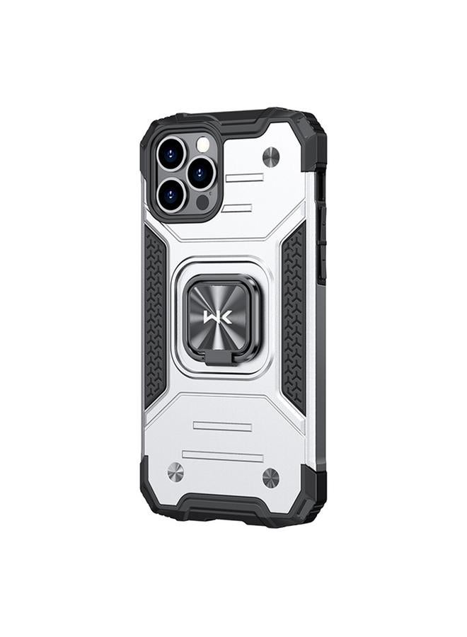 WK Case For iPhone 12 Pro Max WTP-012 Shockproof PC + TPU + Metal Phone Case with Ring Holder - Image 1