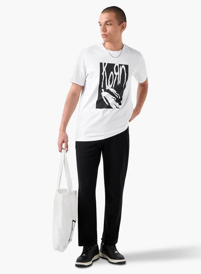 Splash FAV Korn Print T-shirt