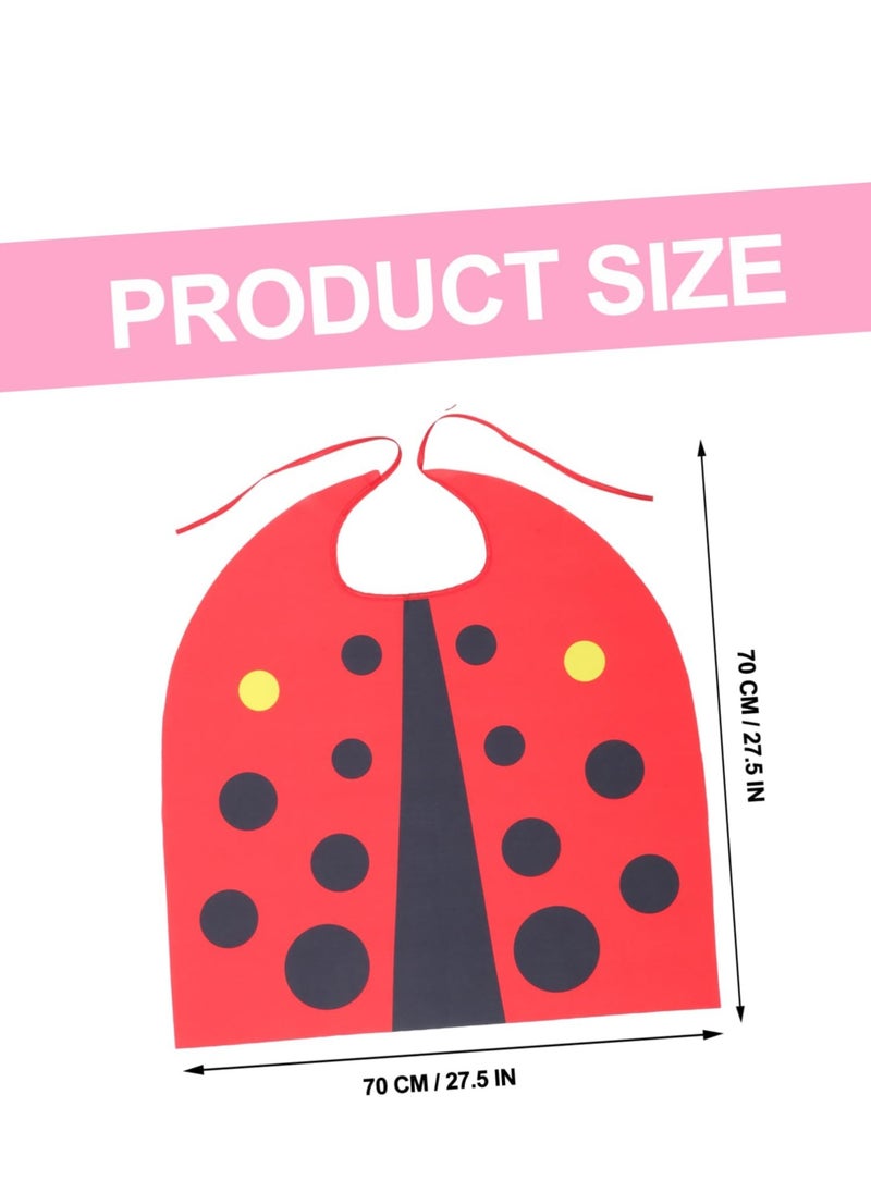 Captaintech Ladybug Costume Masquerade Mask Costumes Performance Clothes Suit Cloak Clothing Set Props Accessories Child Fabric Jungle Theme Party Supplies Stage  - Image 5