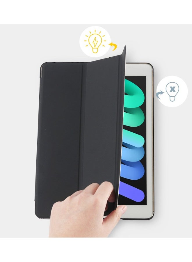 حافظة لجهاز iPad  11th/iPad 10th  2024/2025. متوافقة مع حافظات iPad وحافظات الجهاز اللوحي الجلدية وأغطية iPad الواقية وحافظات الجلد الرقيقة ثلاثية الطيات وأغلفة iPad. (أسود) - Image 3