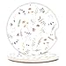 Adastrah Cute Small Flower Ceramic Cup Holders Pack of 2 Keep Cup Holders Clean and Dry Drink Cup Car Holder Coasters with A Finger Notch - Image 2