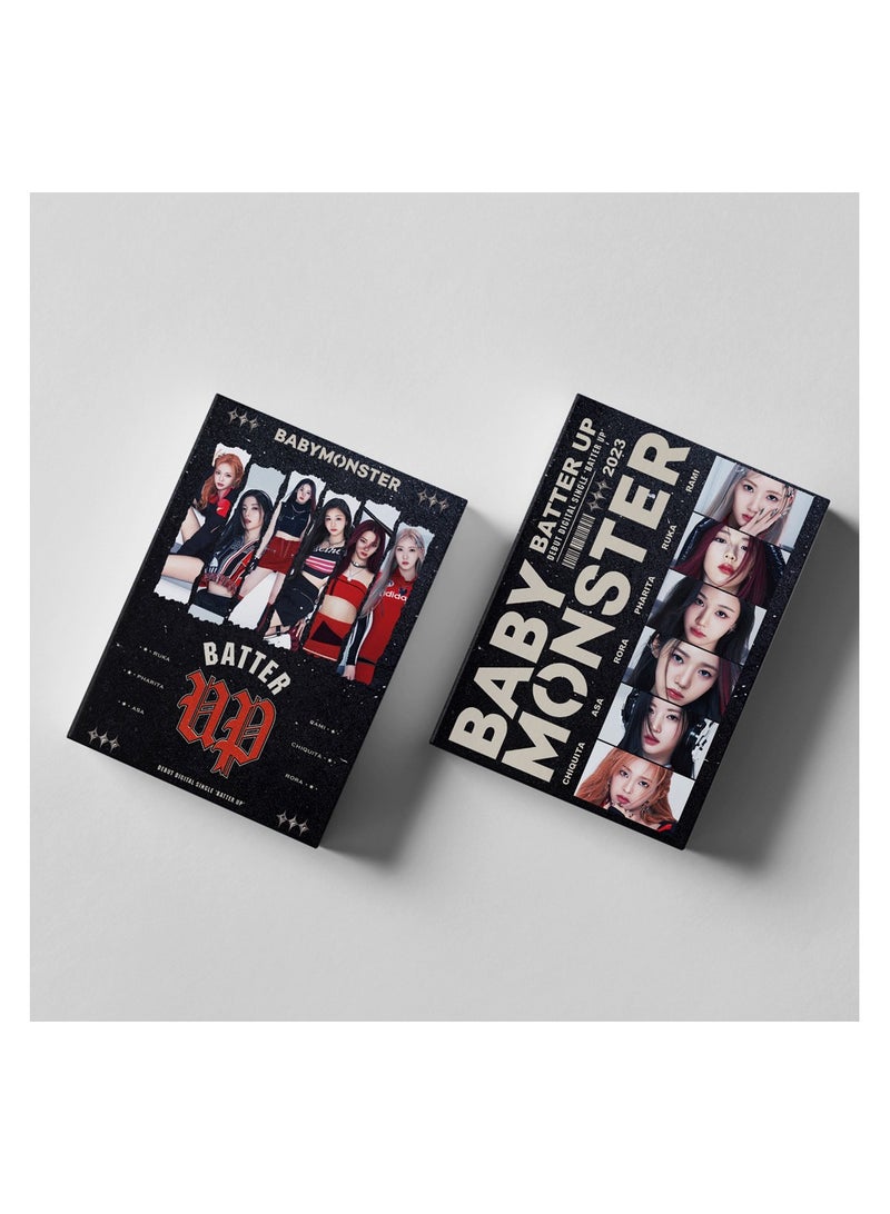 NIBEMINENT 55 Pcs Kpop BABYMONSTER BATTER UP Lomo Cards Card For Fans Collection Gifts - Image 3
