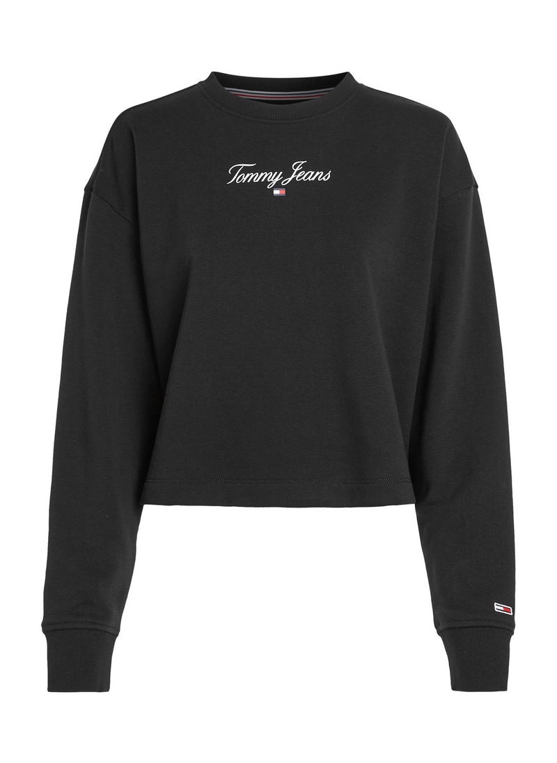 TOMMY JEANS - Crew Neck Logo Sweatshirt - Image 1