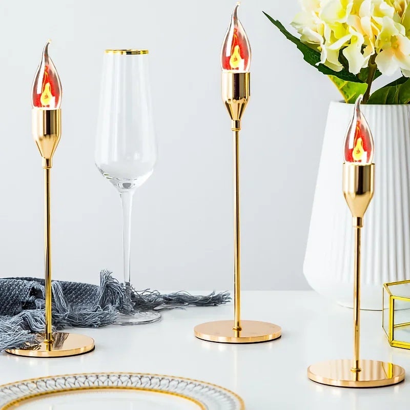 E14/E27 Flame Light Bulb Chandelier Candle Light Flame Flickering LED Bulb Lamp Vintage Flickering Effect Tungsten Candle Lamp - Image 3