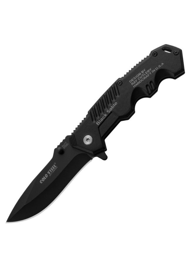 Cold Steel - 7Cr17Mov Stainless Steel Folding Knife High Hardness Self-Defense Folding Knife Camping Survival Knife - Image 1