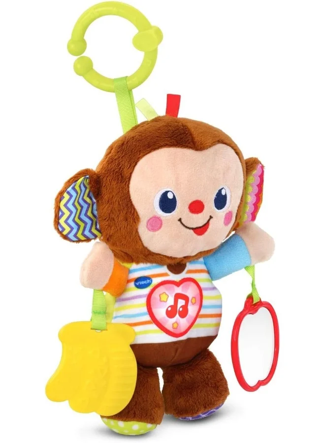 vtech Swing And Sing Monkey Toy For Baby - 3-18 Months - 12X17X16.5Cm, Multicolour