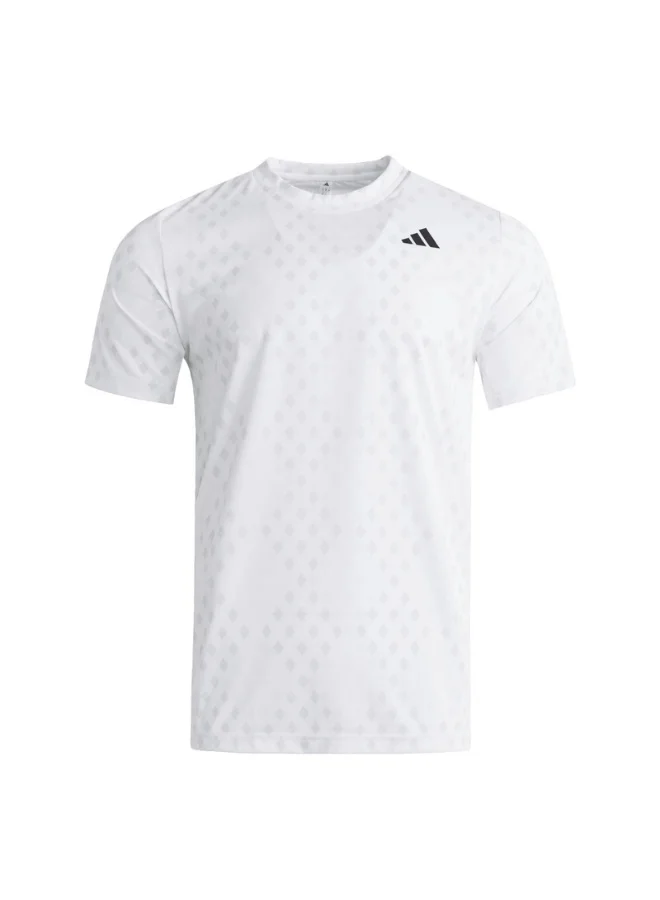 Adidas Adidas Club Graph Tee M White Tennis T-Shirts For Men