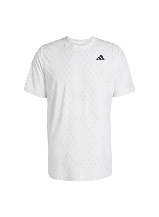 Adidas Adidas Club Graph Tee M White Tennis T-Shirts For Men