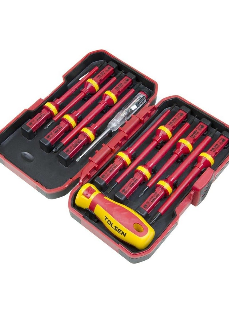 TOLSEN Tolsen 13pcs Tolsen Interchangeable VDE 1000V Power Insulated Screwdriver Set  - Image 2