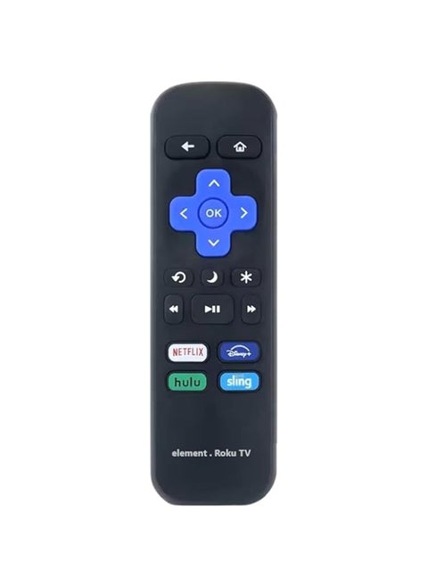 Replacement Remote Control Compatible with All Element Roku TV Smart 4K HDTV 【Only Works with Element Roku TV, Not for Roku Stick and Roku Box】 (Netflix/Disney Plus/Hulu/Sling)