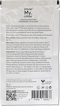 infuse my. colour Infuse My Colour Graphite Shampoo for Unisex 15 ml - Image 2