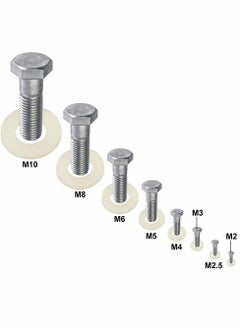 Generic Nylon Washer, Flat washer Plastic flat washer Flat gasket Round spacer washers Seal ring Spacer washer Washer round glat，for Industrial Fixings 500 Pcs  - Image 5