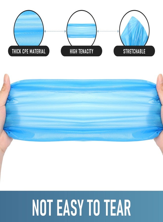 Buself Shoe Covers Disposable Non Slip for Indoors 200 Pack(100 pairs) Recyclable Shoe Booties Waterproof Shoe & Boot Covers Durable Shoe Protectors Covers One Size Fits Most Blue - Image 2