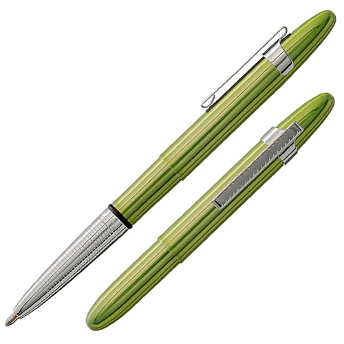 Fisher Space Pen Aurora Borealis Bullet Space Pen, Ballpoint, Lime Green, Black Ink, Pocket Clip, Gift Box - Image 1