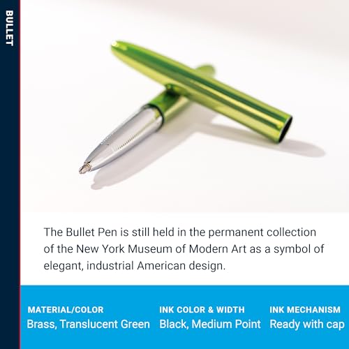Fisher Space Pen Aurora Borealis Bullet Space Pen, Ballpoint, Lime Green, Black Ink, Pocket Clip, Gift Box - Image 3