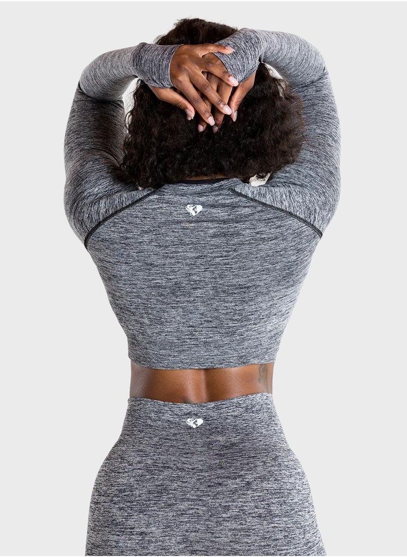 Womens Best - Move Seamless Cropped Top - Image 1