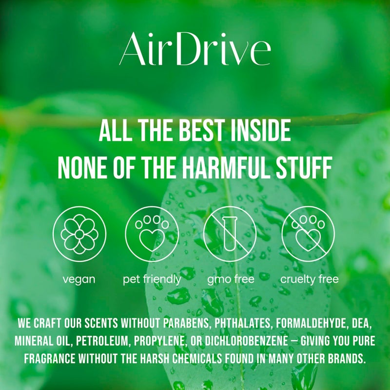 AirDrive Car Air Freshener Tropical Bora-Bora 2 Pack Coconut Hanging Air Freshener Diffuser, Cute Car Accessories Air Freshner for Women & Men Gift Non-Toxic Car Scent Long Lasting Oil Diffuser Made in USA - Image 3