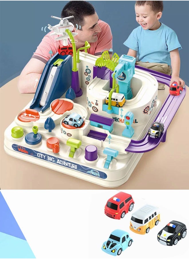 Kids Car Adventure Toy, Cars Race Track Toys with 4 Toy Cars, Race Track Vehicle Set, Fun Durable Adventure Vehicles Toy, Preschool Educational Interactive Toy, Easy to Install and Play, No Battery Required, Ideal Gift for Kids Aged 3+ - pzsku/ZF4750365C43AB09533B3Z/45/_/1736130138/8e8affb1-a5d7-4076-a74d-fadd631d4a77