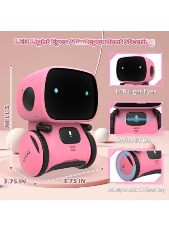 Smart Robot Toy for Kids Boys and Girls Interactive Toys with Voice Control, Touch Sensor, Teacher and Smart Companion with Singing, Dancing and Repeating Features Ideal for Kids Ages 3 and Up (Pink) - Image 2