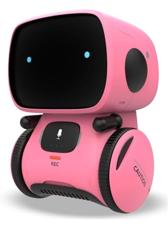 Smart Robot Toy for Kids Boys and Girls Interactive Toys with Voice Control, Touch Sensor, Teacher and Smart Companion with Singing, Dancing and Repeating Features Ideal for Kids Ages 3 and Up (Pink) - Image 1