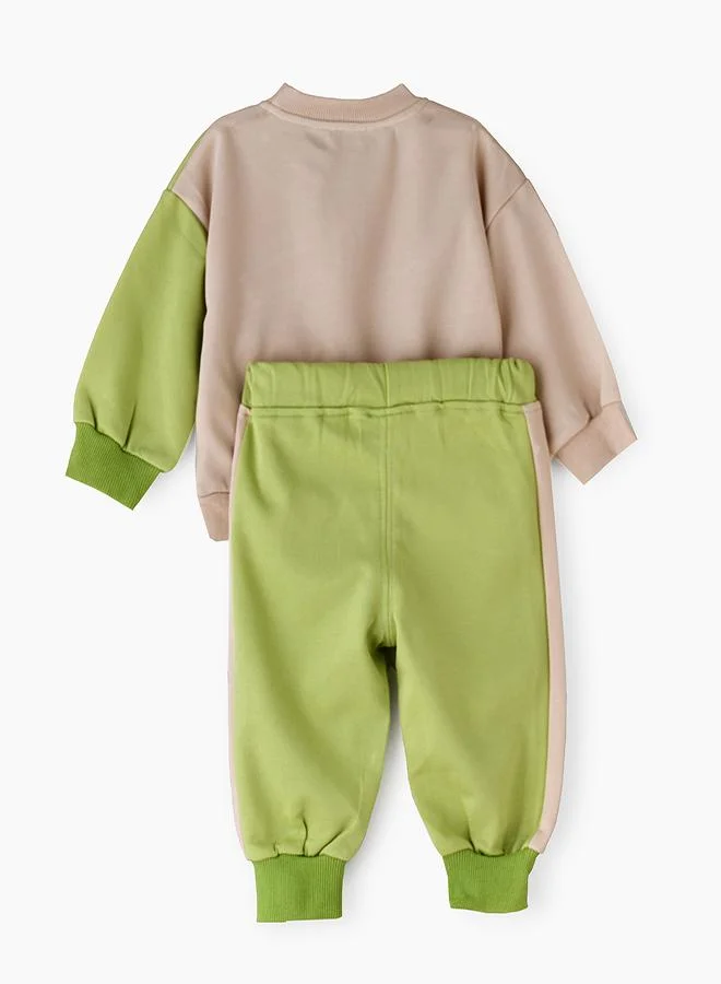 babyqlo Dino Munch Sweatshirt & Jogger 2 piece Set for Boys