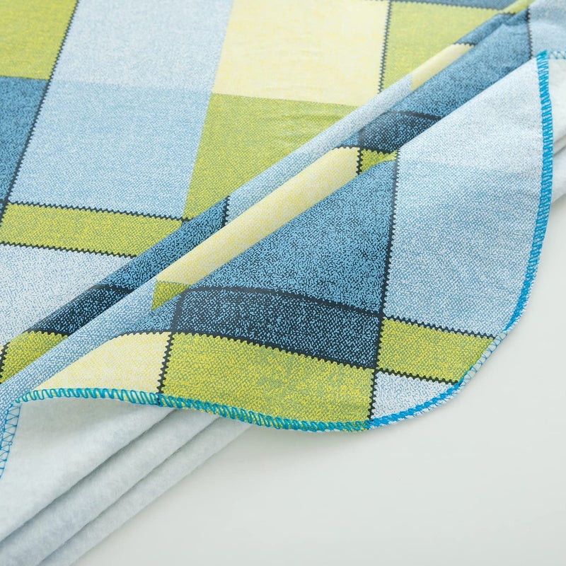 Pioggia مائدة المائدة فينيل مع غطاء مائدة بلاستيكية مقاومة للزيت مقاوم للزيت من الفانيل المدعوم من الفانيلا (Morden Checkered 60 × 102 بوصة مستطيل) - Image 5