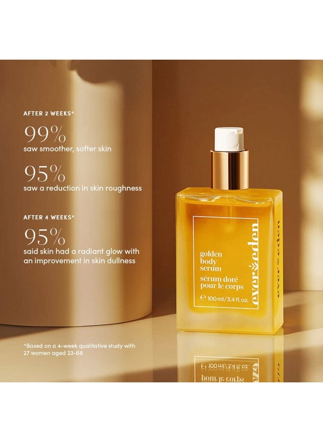 Evereden Golden Body Serum 3.4 fl. oz. | Botanical Body Oil Moisturizer | Clean & Vegan Moisturizing Body Oil for All-Over Skin Nourishment | Hydrating Body Oil for Women  - Image 2