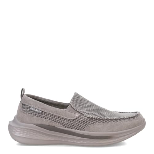 SKECHERS Slade - Munson Dual Gore Slip On W/Suede Overlays,Grey,9.5 Medium - Image 2