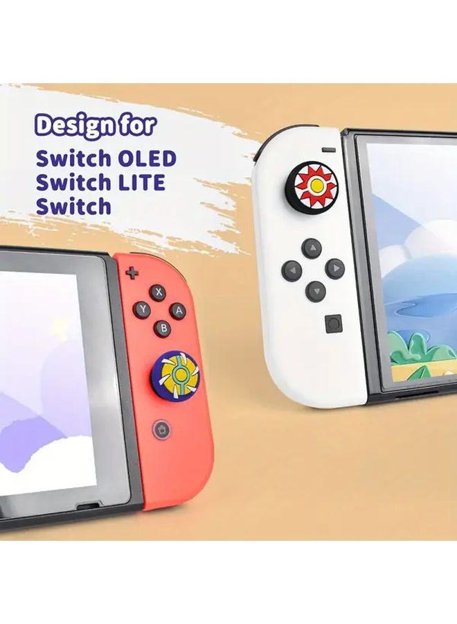 Style A 4pcs Soft Thumb Grip Caps For Nintendo Switch OLED Lite Joycon Analog Controller Gamepad Thumbstick Cover - Image 4
