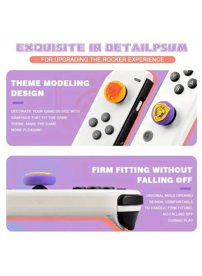 Style A 4pcs Soft Thumb Grip Caps For Nintendo Switch OLED Lite Joycon Analog Controller Gamepad Thumbstick Cover - Image 2