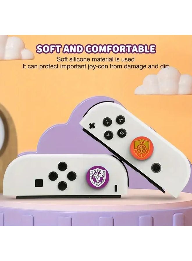 Style A 4pcs Soft Thumb Grip Caps For Nintendo Switch OLED Lite Joycon Analog Controller Gamepad Thumbstick Cover - Image 3