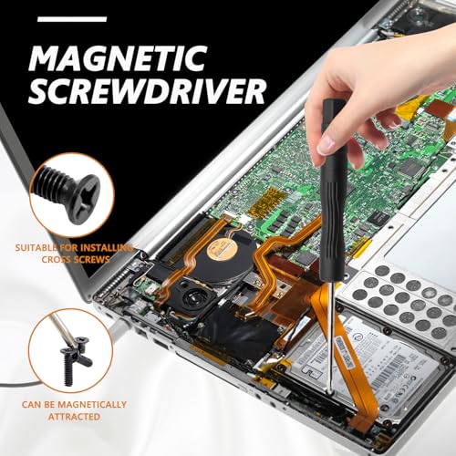 mankk 360PCS Laptop Screws 12 Sizes M2 M2.5 M3 Replacement Computer Tiny Screws Motherboard Screw with Screwdriver for Laptop PC Repair & DIY - Image 4