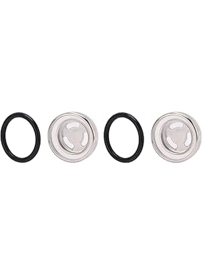 Motorcycle Brake Clutch Master Cylinder Reservoir Sight Glass 2 Pcs Kit Universal Replacement - Image 1
