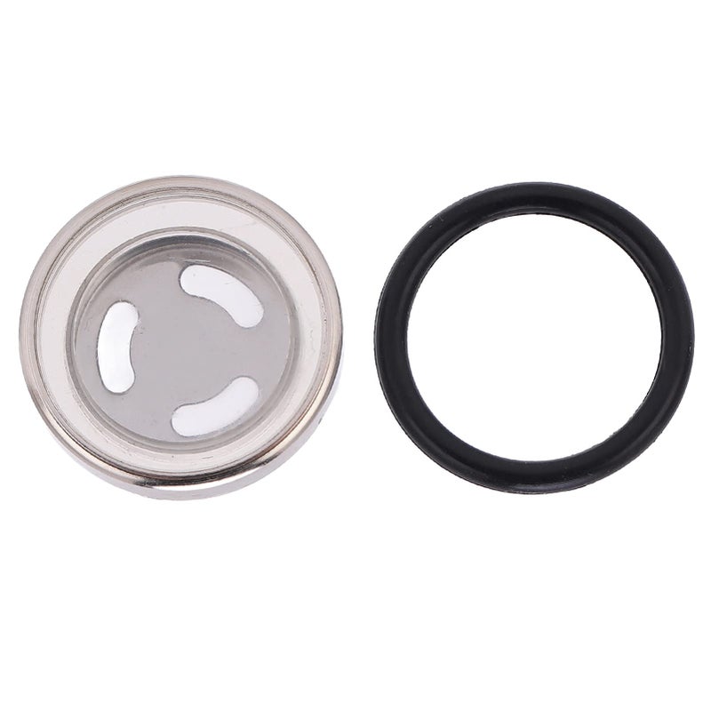 Motorcycle Brake Clutch Master Cylinder Reservoir Sight Glass 2 Pcs Kit Universal Replacement - Image 3