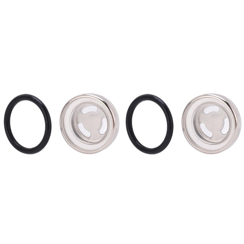 Motorcycle Brake Clutch Master Cylinder Reservoir Sight Glass 2 Pcs Kit Universal Replacement - Image 2